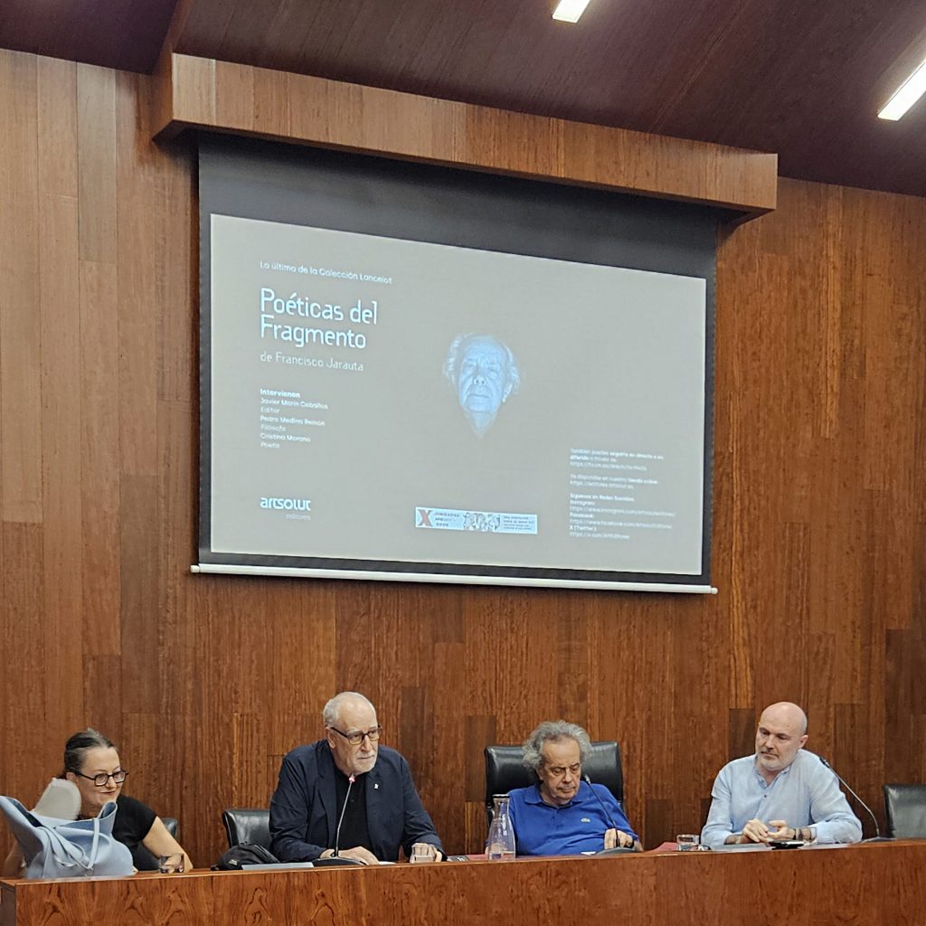 Francisco Jarauta presentación libro Poéticas del Fragmento